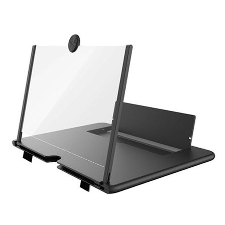 L16 16 tommer Mobiltelefon Skærmforstørrer 3D Forstørrelsesglas Forstærker Beslag Universal Foldbar Bordtelefonholder Stand
