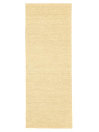 Gångmatta 80X200 Enfärgad Handloom Flat - Dov Gul