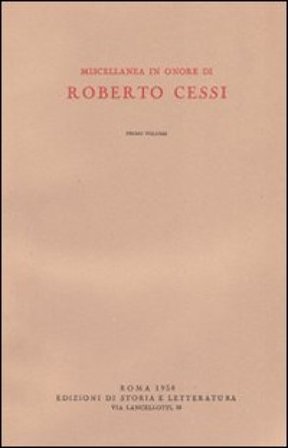 Miscellanea in onore di Roberto Cessi NA