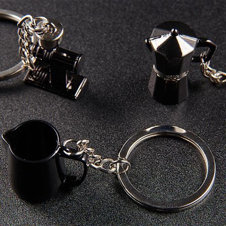 Moka Pot Nyckelring Modell 4
