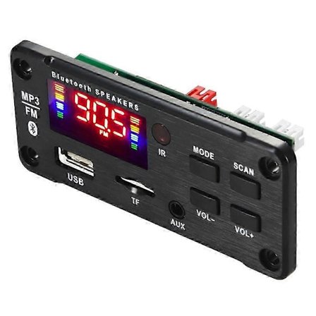 Vahvistin 25W*2 12V MP3-dekooderilevy Audiomoduuli Bluetooth 5.0 Langaton Musiikki Auto MP3-soitin Bluetoothilla