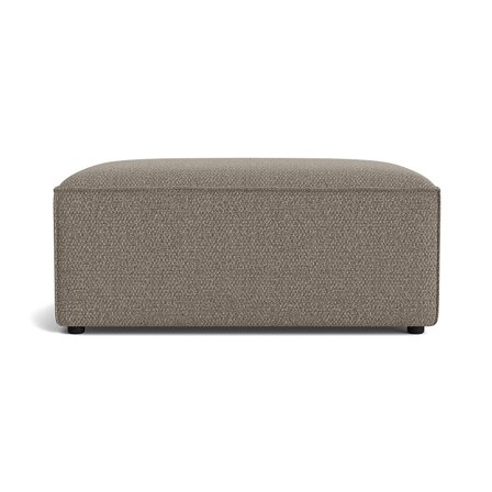 Lissabon Pouf Hocker Nordic Grau, moderner Stil, bequeme Schaumstoffschichten, stabiler Unterbau, hochwertiger Bezug, Maße 42cm Sitzhöhe