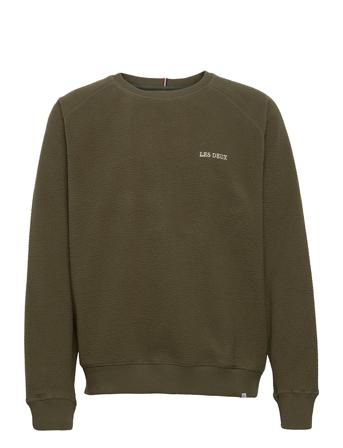 Duncan Pile Sweatshirt Sweatshirts & Hoodies Fleeces & Midlayers Grøn Les Deux