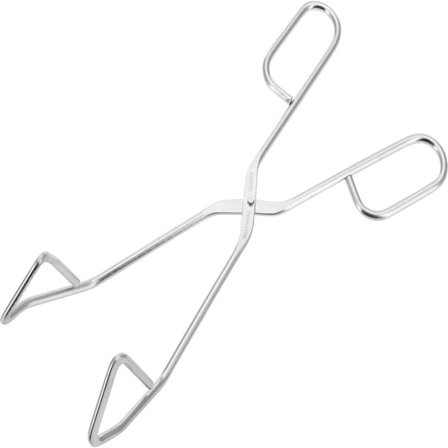3-delad Grill- och stekpincett i rostfritt stål, längd 24 cm, silver