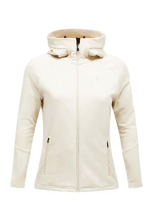 Peak Performance W Rider Essentials Zip Hood Jackor Dam Beige M