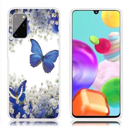 Deco Samsung Galaxy A41 kuoret - Perhonen ja kukat Multicolor