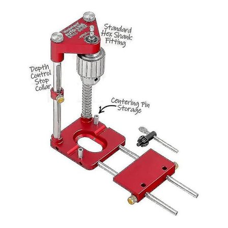 Borestander, sekskantet drev/flytbar borestander til akku-skruetrækker og boremaskine, til overflader og runde emner -xx