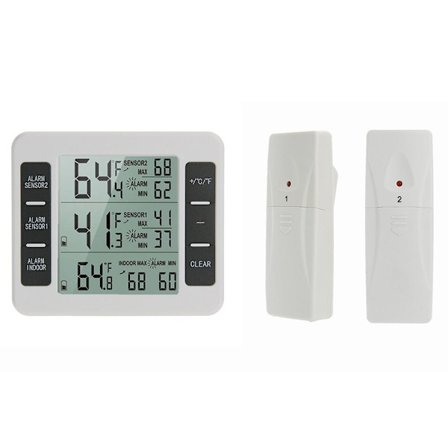 Jääkaapin lämpömittari Digitaalinen pakastimen lämpömittari, langaton