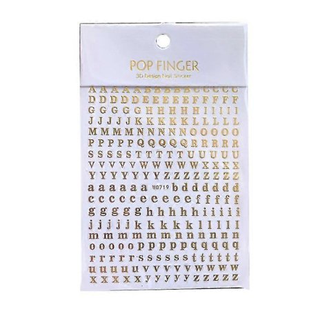 26 bogstaver Store og små bogstaver Selvklæbende klistermærker til kuverter