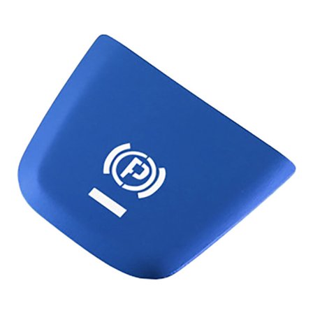 Bil Parkering Bremse Håndbremse Dekoration Cover P Knap Klistermærke til - 2014-2020 Blå