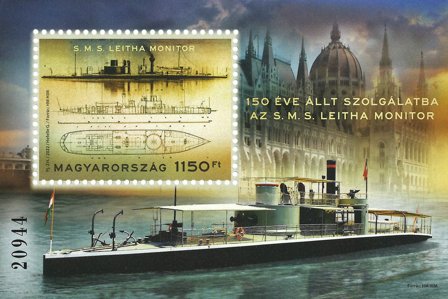 Ungarn - Det gode skib Leitha - Postfrisk miniark