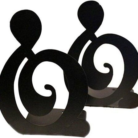 Metallbokstöd - halkfria bokstöd för böcker och DVD-skivor -