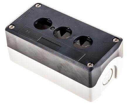 Schneider Electric XALD03 Tryckknappslåda tom, plast 3 manöverpositioner, Elfördelning & strömförsörjning