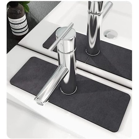 Stænkskærm til vandhane, stænkskærm til hane, tørremåtte til køkkenbordplade, stænkskærm til vask, vaskemåtte, drypfanger til vandhane