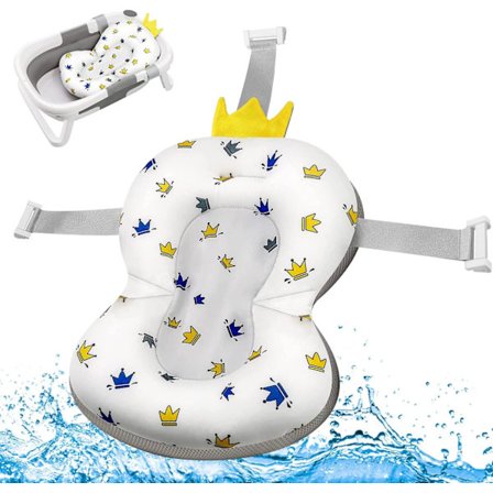 Baby badkudde, insats baby badinsats, spädbarn nyfödd badstol, baby bad badstol, badsäte baby, baby bad, kronhuvud