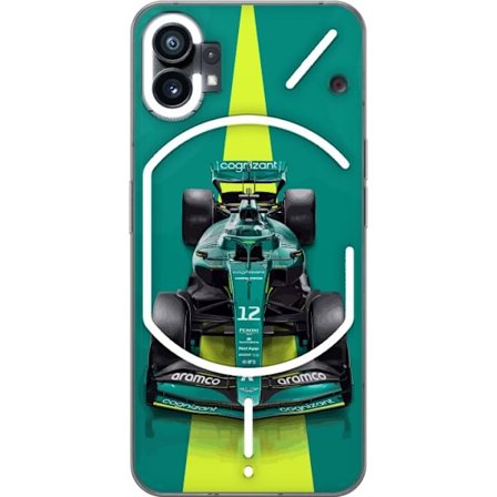 Kompatibelt Mobildeksel til Nothing Phone (1) Aston Martin Formel 1-bil i grønt racingdesign med moderne studiofølelse