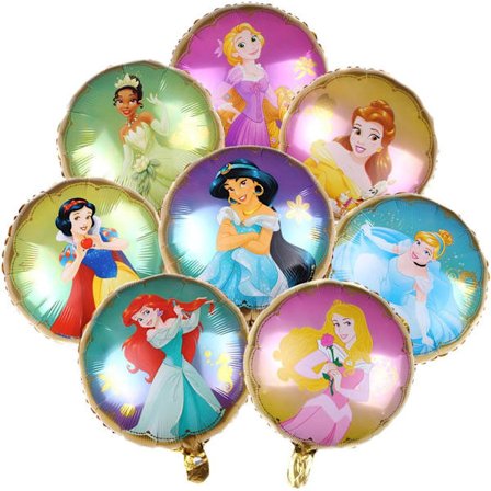 Disney Princess Ballonger Bukett, Disney Princess Festartikler Ballong Bukett Dekorasjoner med 8 Prinsesser