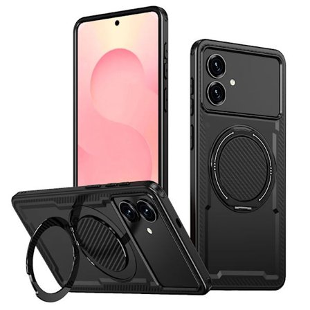 Mobilskal till Samsung Galaxy S26 Edge Magnetiskt TPU + PC - Svart