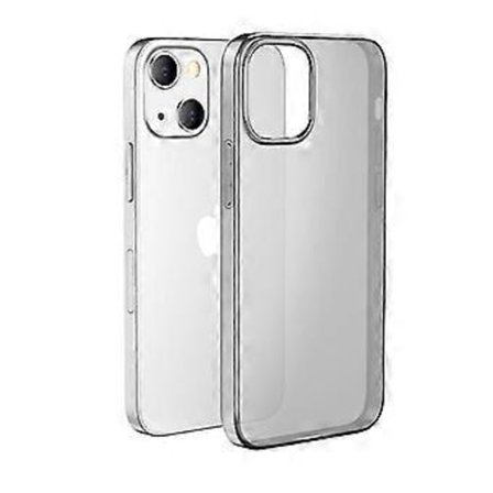 Transparent mjukt TPU-telefonfodral kompatibelt med iPhone 13 13pro pro max mini (iPhone 13 Mini Svart Transparent)