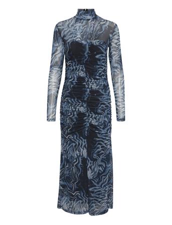 Ewagz P Long Dress Maksimekko Juhlamekko Blue Gestuz
