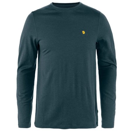 Fjällräven Herr's Bergtagen Merino 190 Long Sleeve in Mountain Blue | Size: 2XL