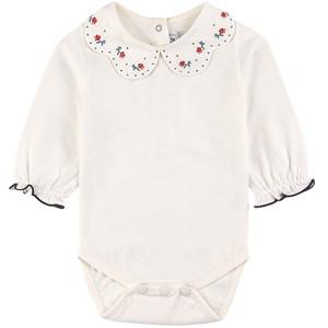 Tartine et Chocolat White Baby Body With Embroidered Collar 6 Months - Tops - 6 months - White - Mädchen