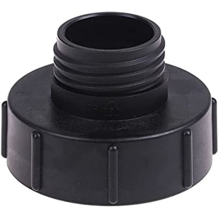 IBC Tank Adapter Slangekrantilkobling DN80 3 Tommer S100x8 100 mm Grovgjenge Til 2 Tommer S60x6 60 mm Vannbeholderkran IBC Tankbeslag Gjenget C