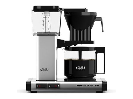 MOCCAMASTER Kaffebryggare Automatic Polished silver - Lyreco - Kök och servering - Köksutrustning - Kaffebryggare