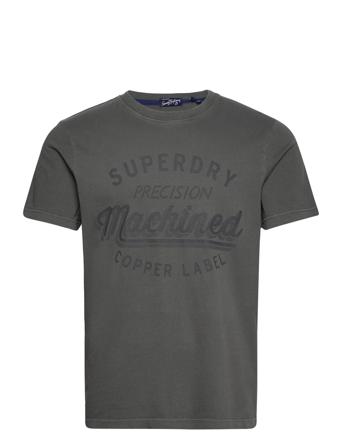 Vintage Copper Label Tee T-shirts Short-sleeved Svart Superdry*Betinget Tilbud