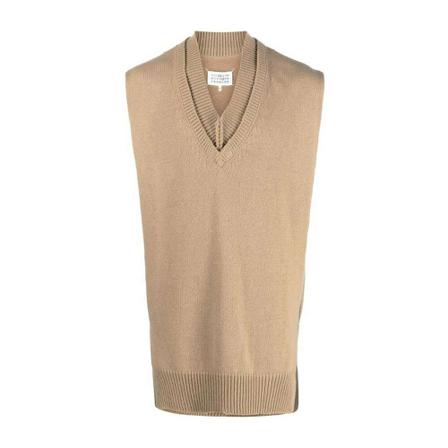 Maison Margiela Sleeveless Strik inbo, Herre Slipover