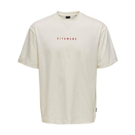 Only & Sons T-Shirts , Wit , Heren , Maat: L