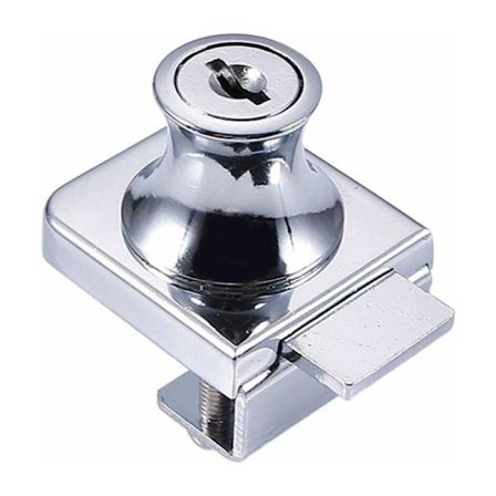 Låse til glasdøre, kromstållås, låse til glasskærme, låse til glas