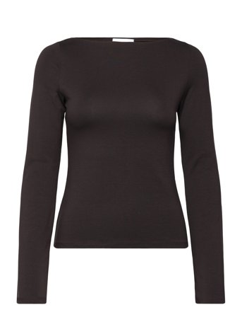 Weekday Soft Long Sleeve Top - Brown - L