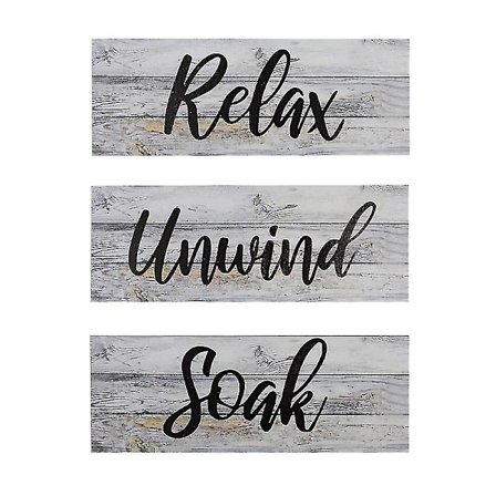 3 stk Veggtre Skilttavler Dekorative Sammen Skilt Vegg Hengende Dekor (grå)