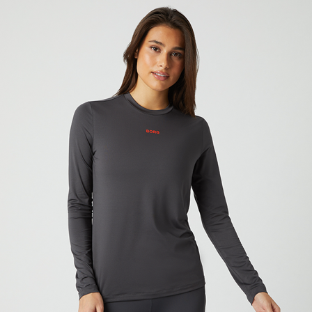 Björn Borg Borg Long Sleeve T-Shirt, Asphalt