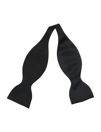 Portia 1924 Solid Silk Butterfly - Black - ONE SIZE