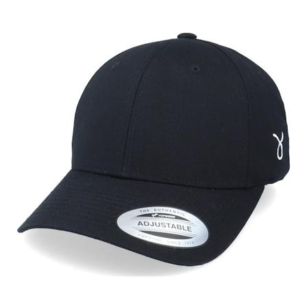 Astrology - Taurus Sodiac Sign Black Curved Adjustable Adjustable Black Cap - @ Hatstore