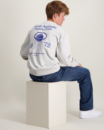 Garcia Boys Sweat Blanc Pulls Garçon - Kids Brand Store