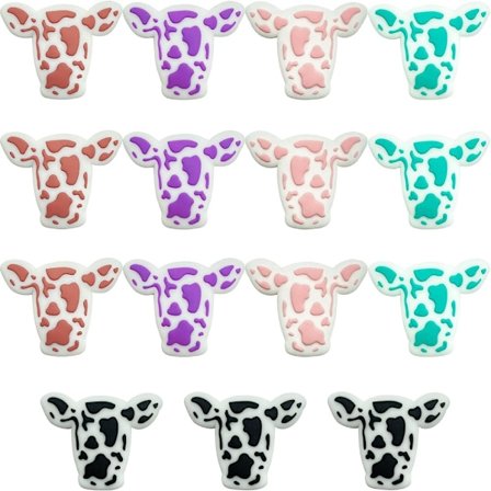 15 stk Ku Silikon Focal Beads Beaded Penner Animal Silikonperler