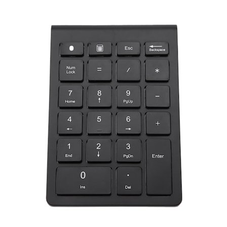 Svart 22 Tasters Mini Numpad Trådløst Bluetooth Numerisk Tastatur For OS X PC