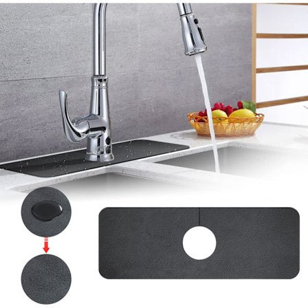 Tapet som absorberer vannkran, kjøkkenkran, vask, beskyttelse