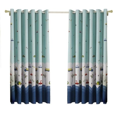 IC Piirretty autokuvioinen verhot söpö tyyli makuuhuoneen pimennysverhot