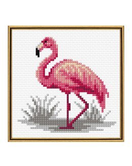 Stickpackung Bild Flamingo