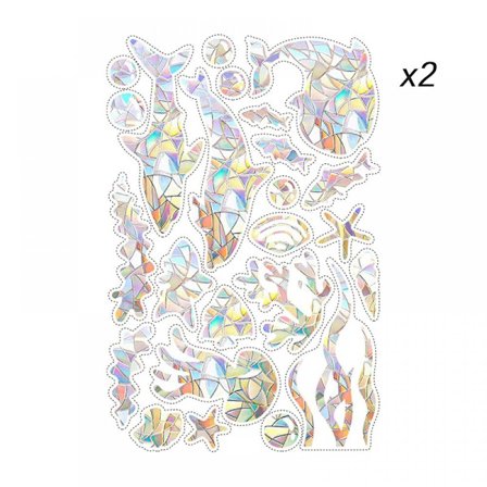 #Vindue klistermærker vindue klistermærker prismatisk ikke-klæbende vindue klistermærke#