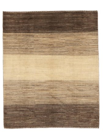 Noué À La Main Gabbeh Persan Fine Tapis 230X277 De Laine Marron/Orange