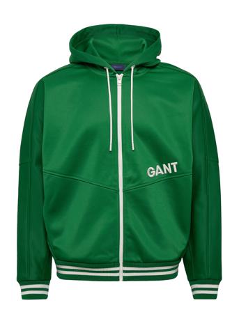 D.1 Racquet Club Full Zip Hoodie Hoodie Grön GANT