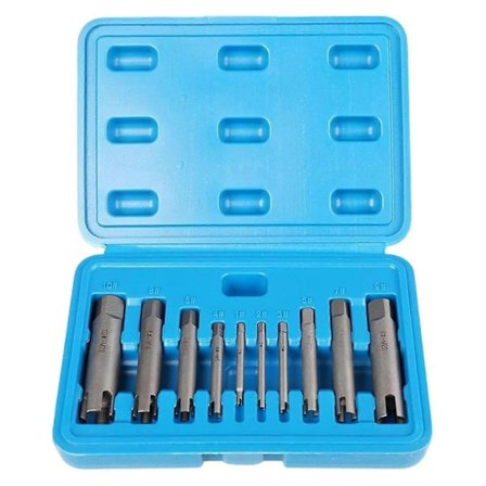 10st Trasiga Gängborttagare Borttagningsverktyg Tar Bort 3 Till 20mm Gängor 3/4 Klor Snabbt