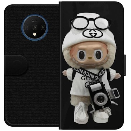 Kompatibelt Lommeboketui til OnePlus OnePlus 7T Stilig designerfigur med kamera og streetwear, leken samlerfigur i trendy urban estetikk og minimalist
