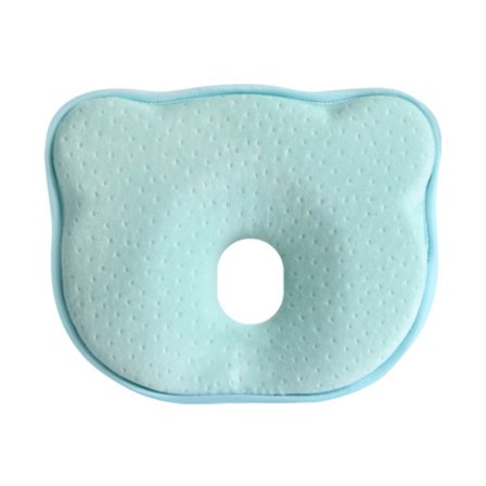 Baby pude nyfødt anti afbøjning hovedformet pude spædbarn åndbar hukommelsesbomuldspude