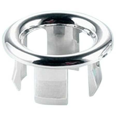 2 kromattuja lisäosia pesualtaan, lavuaarin tai kylpyammeen ylivuotoon (1)